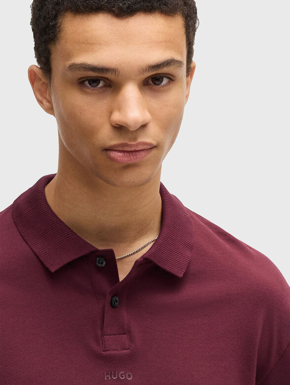 Black polo shirt with logo detail - 4