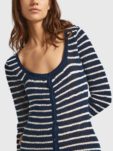 Striped dress with buttons - 3