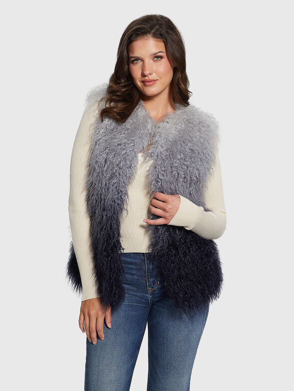 CRISTINA DEGRADE eco fur vest - 3