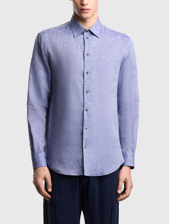 Long-sleeved linen shirt - 1