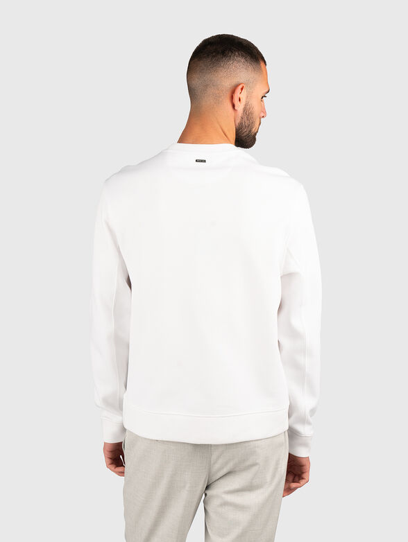 White sweatshirt with embossed logo - 2