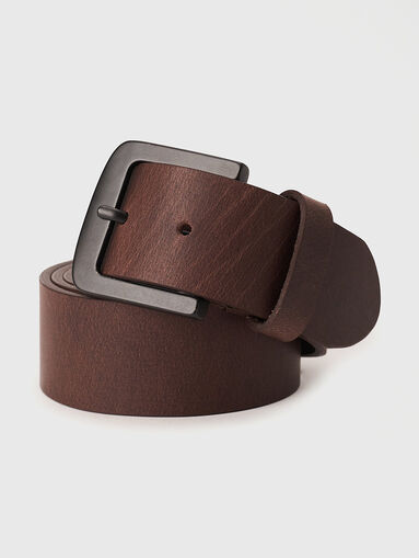 Black leather belt  - 3