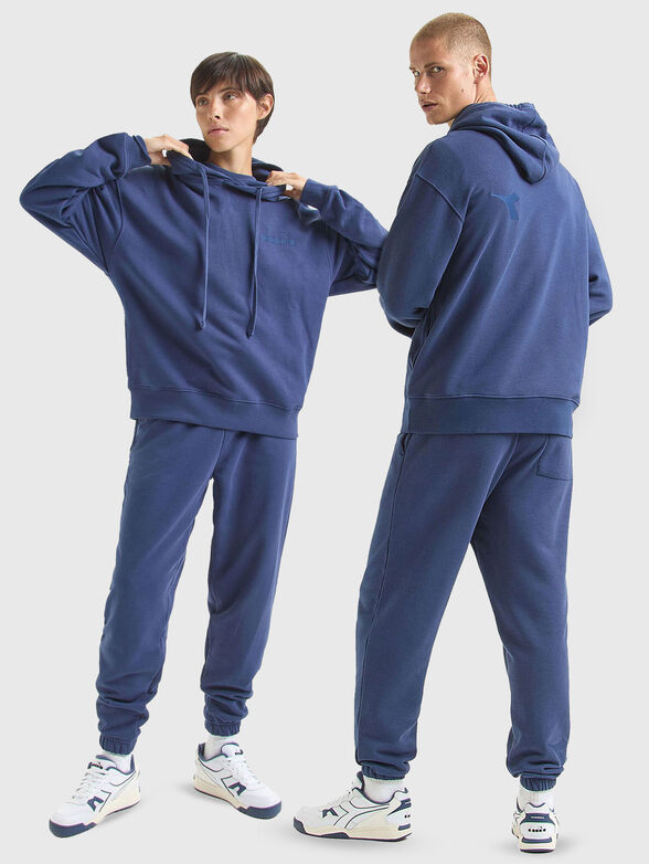 Unisex black sweatshirt with logo - 1