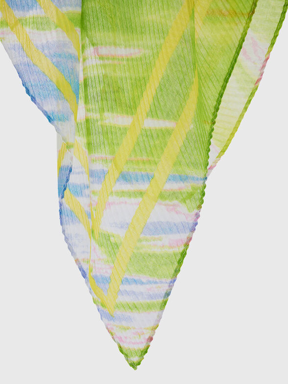 Scarf with multicoloured pattern - 4