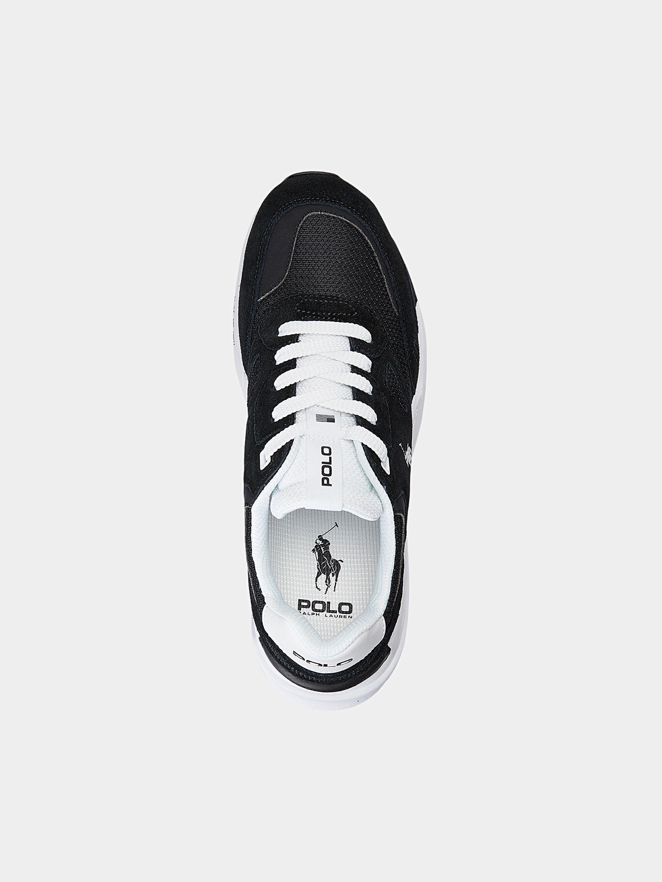 Polo ralph lauren black sneakers clearance