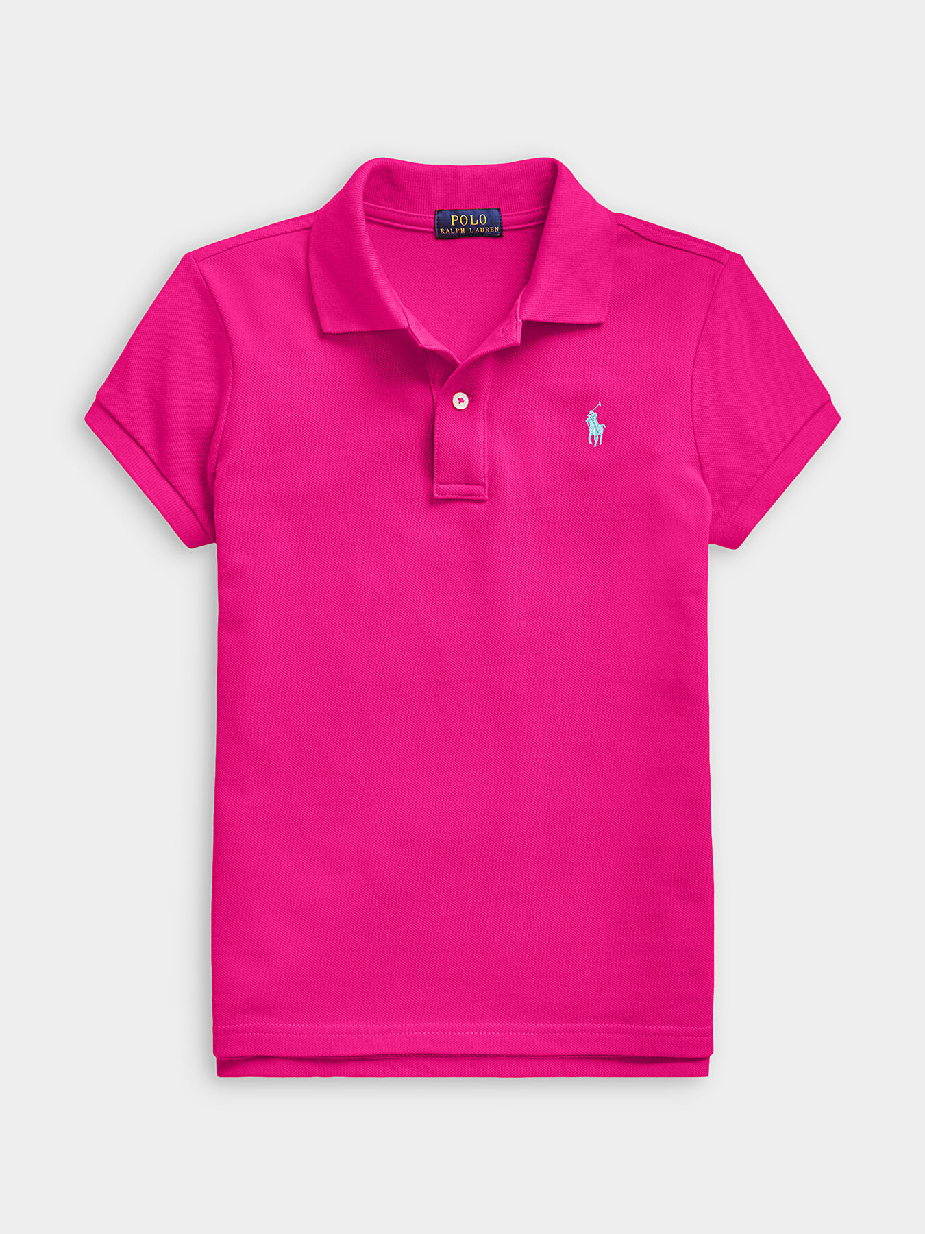 Cotton Polo shirt in fuxia color brand POLO RALPH LAUREN