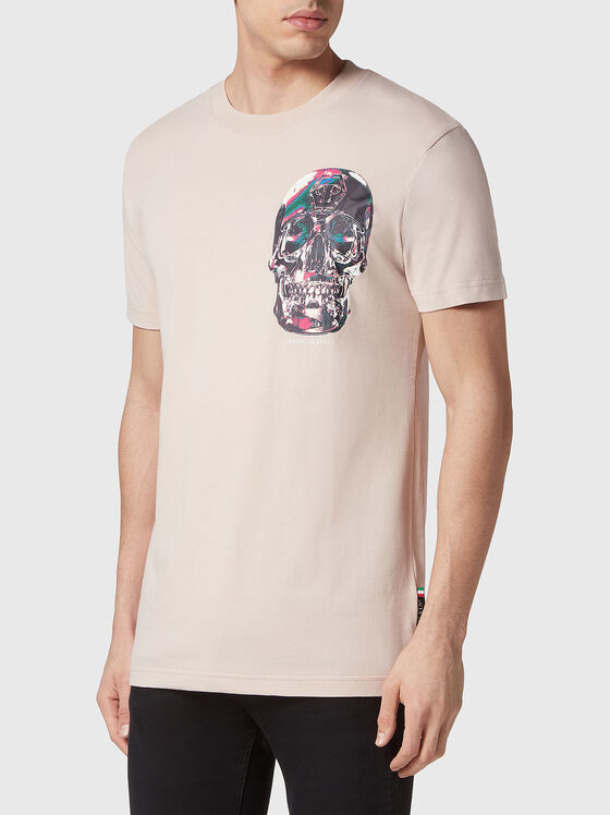 Cotton T-shirt with print - 1