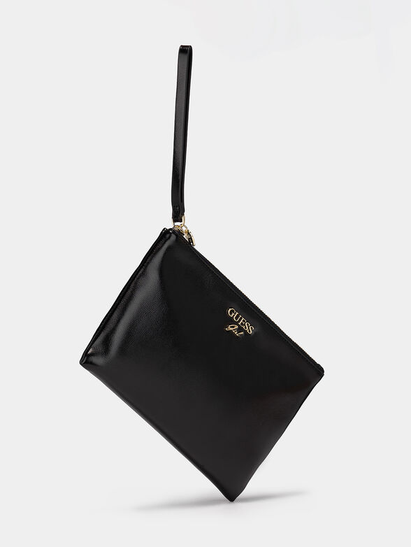 Clutch bag with accent strap - 6