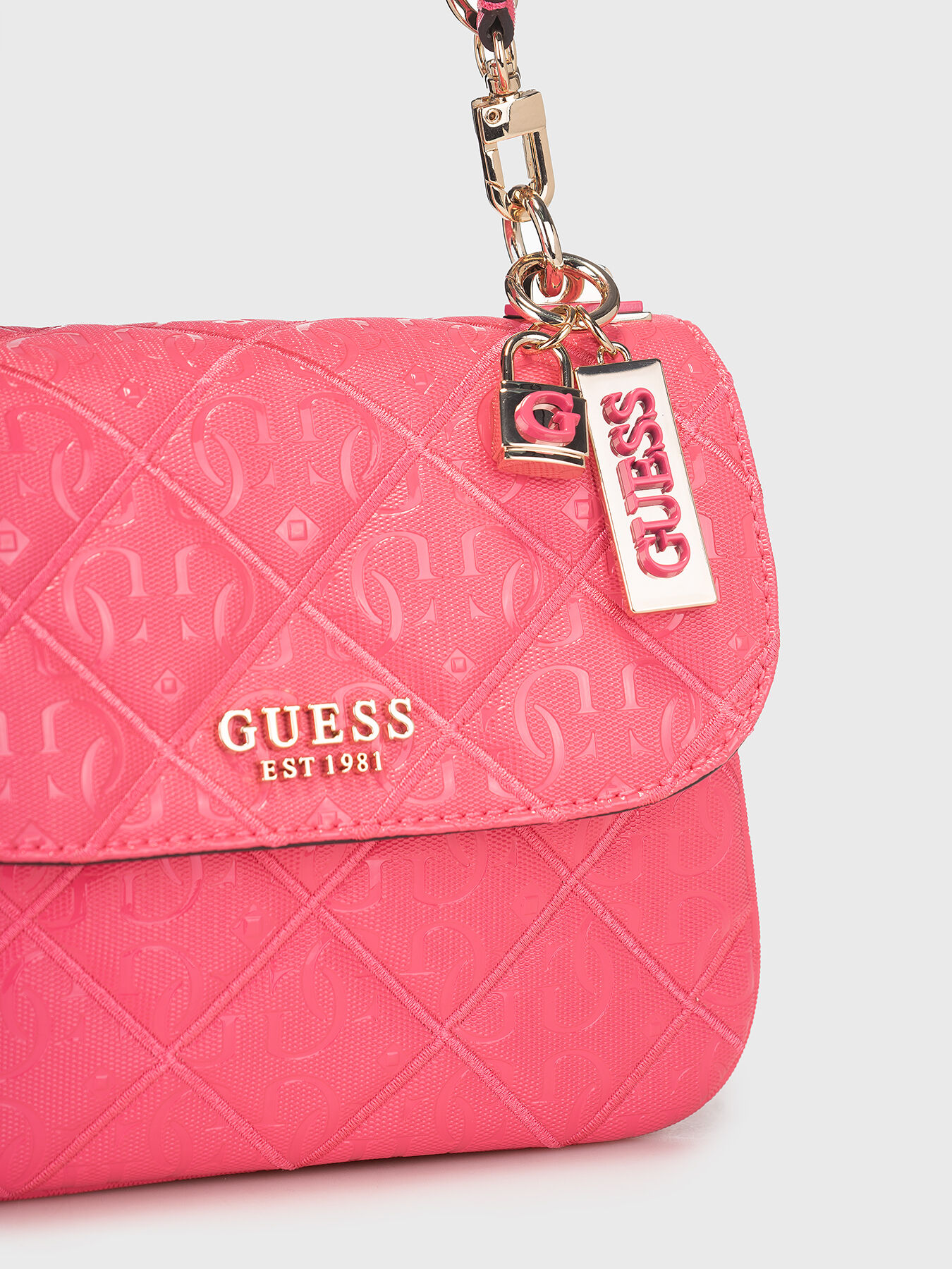 CADDIE crossbody bag with quilted effect brand GUESS Globalbrandsstore en