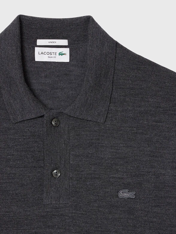 Short sleeve polo neck sweater - 2