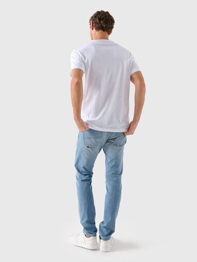 White V-neck T-shirt - 3