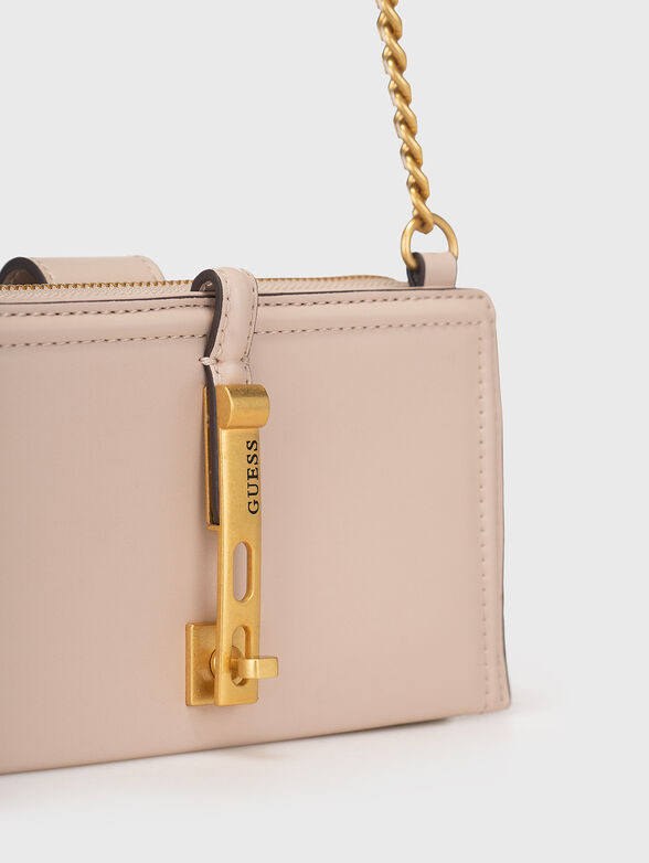 JAMES MINI crossbody bag in beige - 5