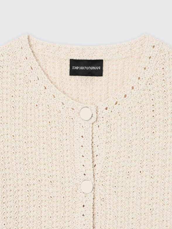 Knitted vest with fringe - 4