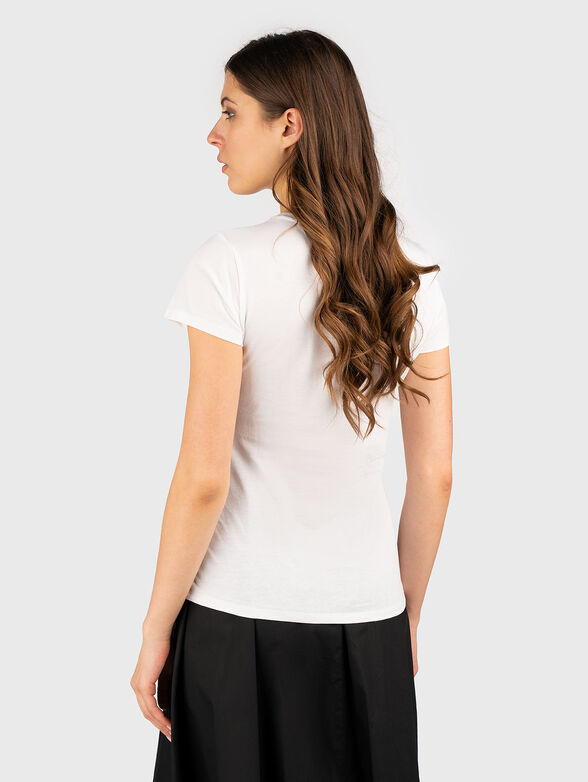 T-shirt with logo rhinestones - 3