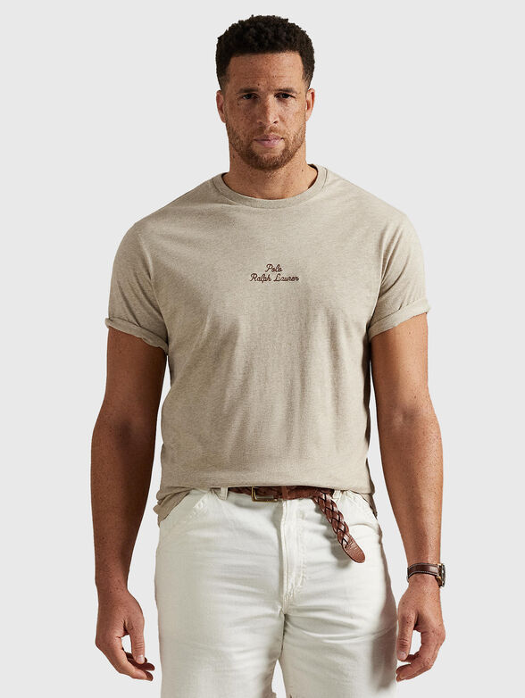 Cotton T-shirt with logo - 1