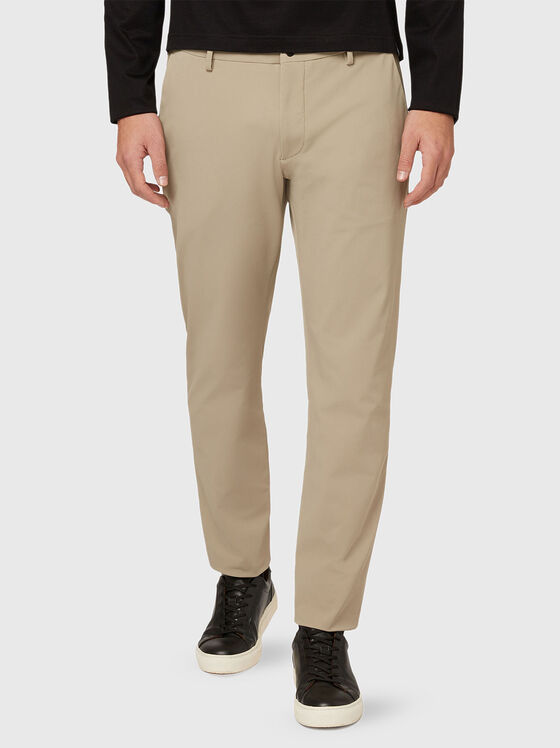 Панталон в бежов цвят  - 1