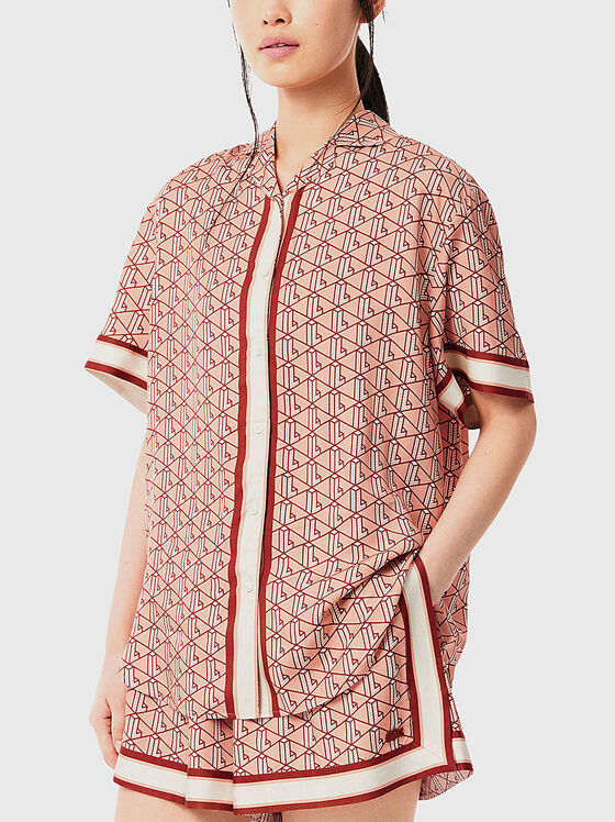 Short sleeved shirt with print - 1