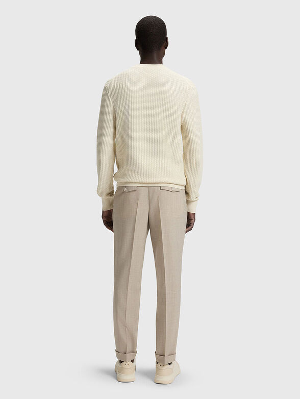 Knitted cotton sweater - 3