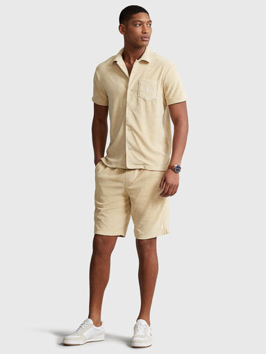 ATHLETIC beige shorts - 4