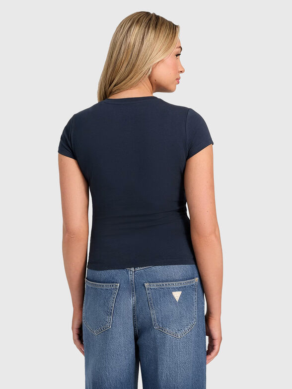 T-shirt with logo and rhinestones  - 3