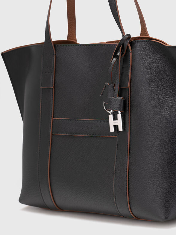 Black leather bag - 5