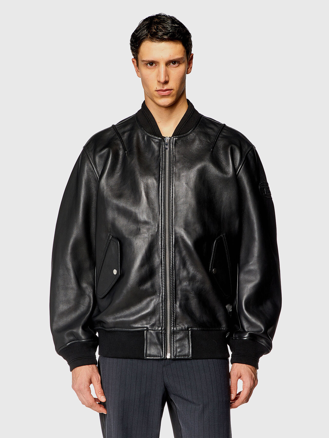 L-PRITTS-NEW leather jacket brand DIESEL — Globalbrandsstore.com/en