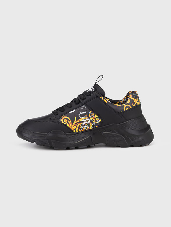 SPEEDTRACK black sports shoes with print - 4