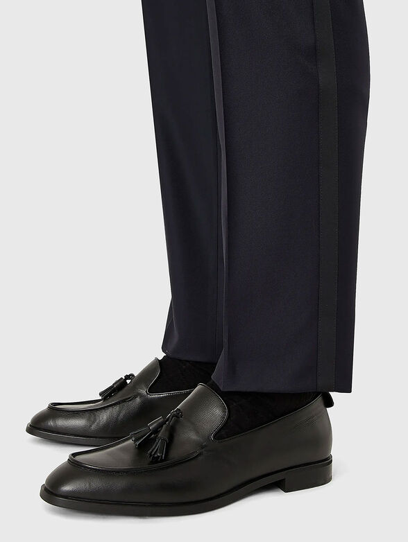 Black wool trousers  - 3