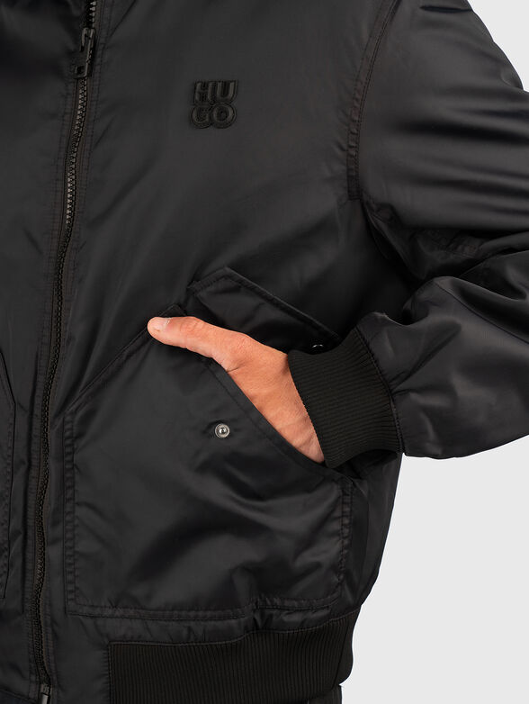 Bomber jacket with logo detail - 4