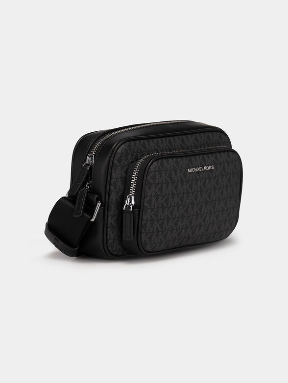 Small crossbody bag with monogram logo print - 4