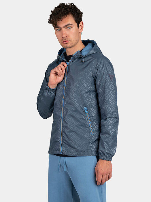 Reversible jacket with logo print