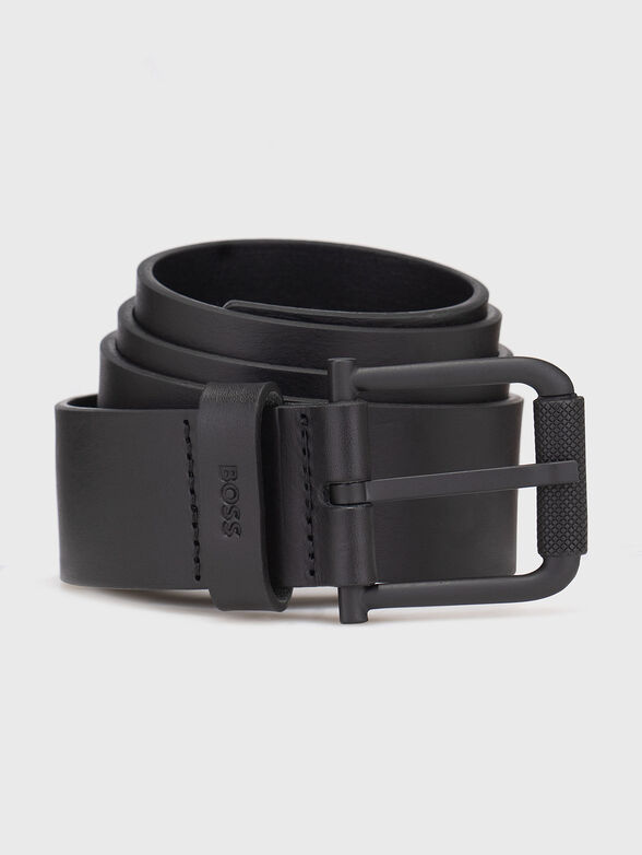 Leather belt with logo detail - 1