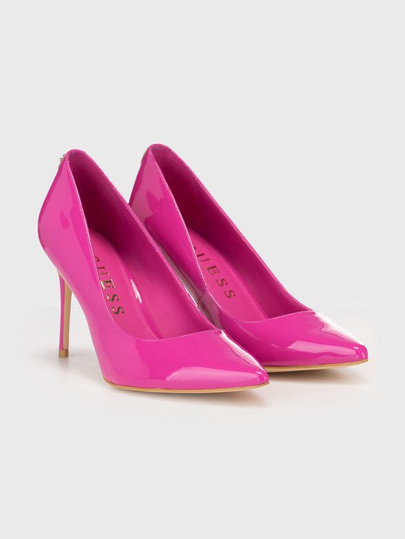 Heeled shoes in fuxia colour - 2