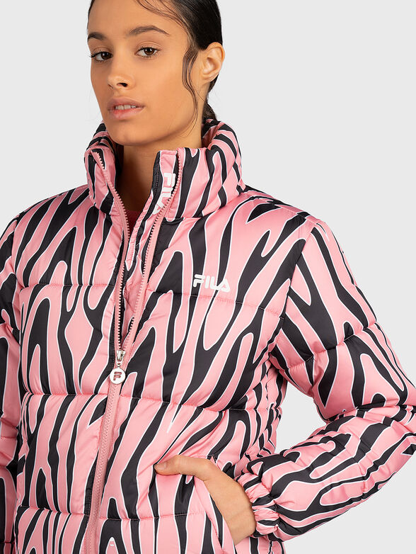 ENID padded jacket with accent print - 3