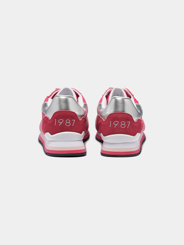 Sneakers in fuxia color with logo - 4