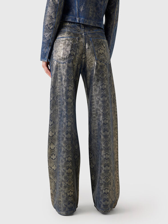 BELLFLOWER high waisted printed jeans - 2