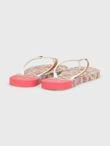 RAKE AURA Flip-flops with floral print - 3