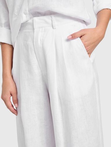 JENNY linen trousers - 4