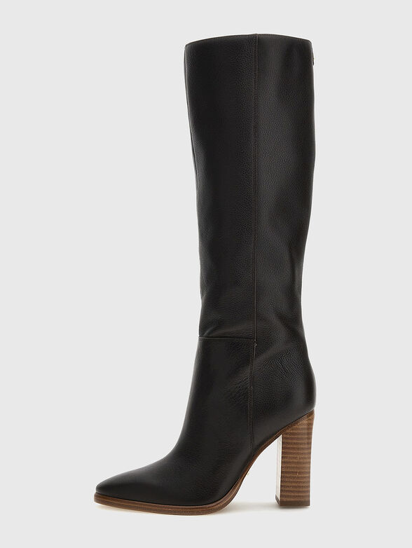 LANNIE black genuine leather boots - 1