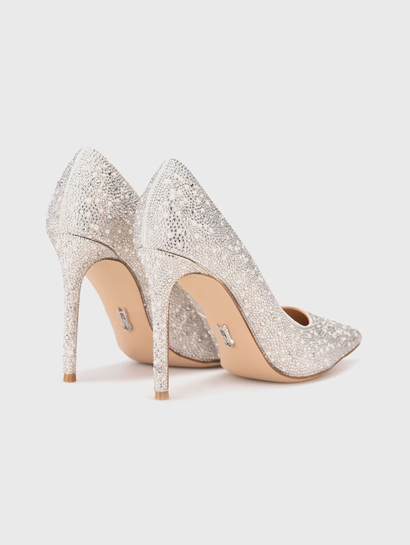 Heeled shoes with rhinestones - 3