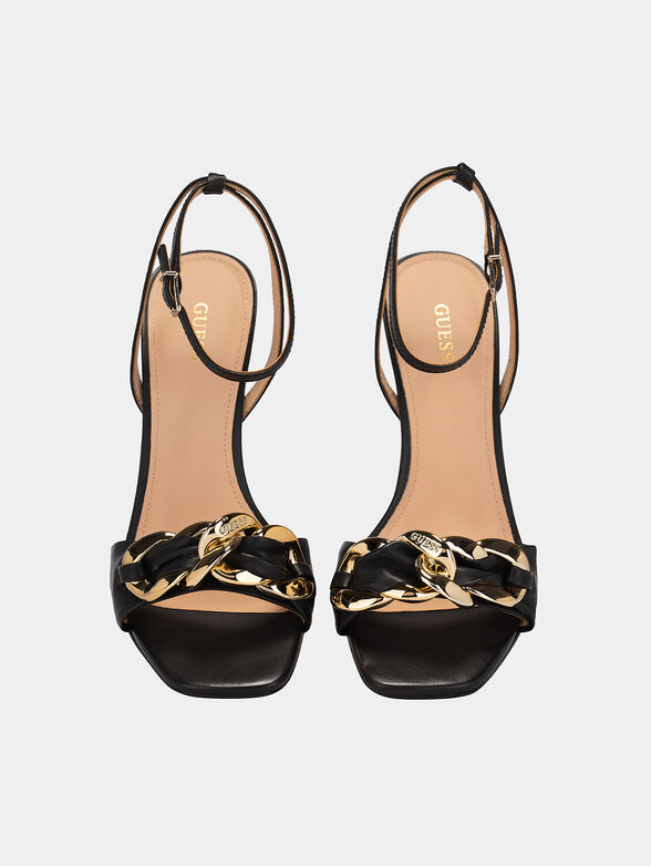 HEATON sandals with golden accents - 6