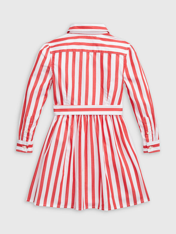 Striped dress with belt - 2