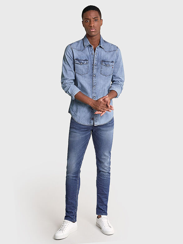 SLENDER Slim jeans with washed effect - 5