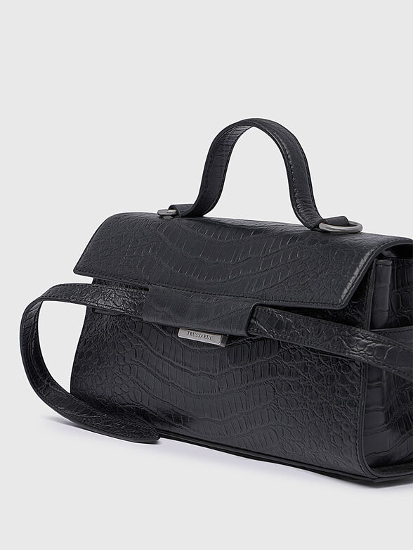 Leather bag with croco effect - 2