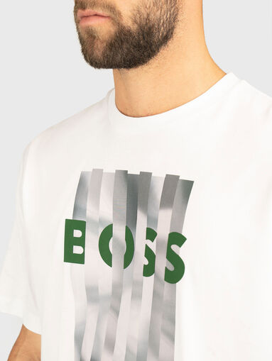 Round neck T-shirt with print - 4