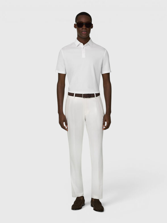 Cotton blend polo-shirt - 2