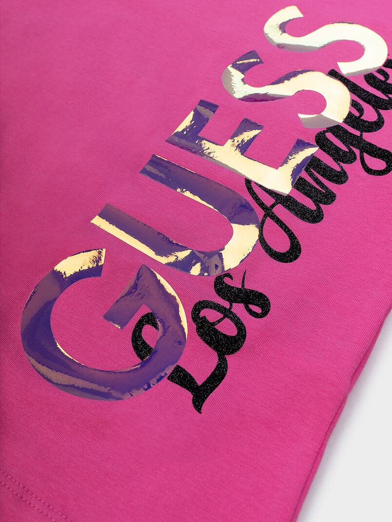 Blouse with long sleeves and shiny logo - 3