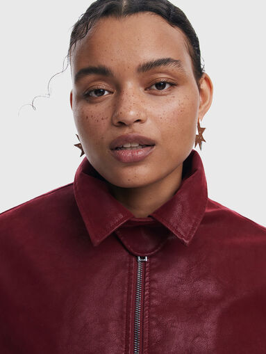 Faux leather jacket - 5