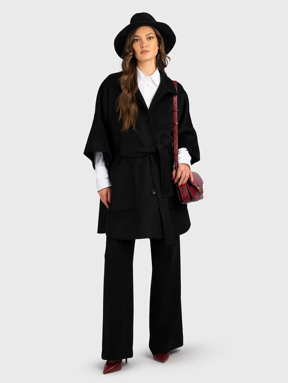 Wool blend coat with belt - 2