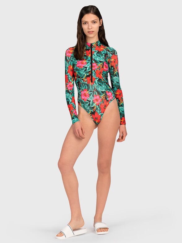 Floral print swimsuit - 4
